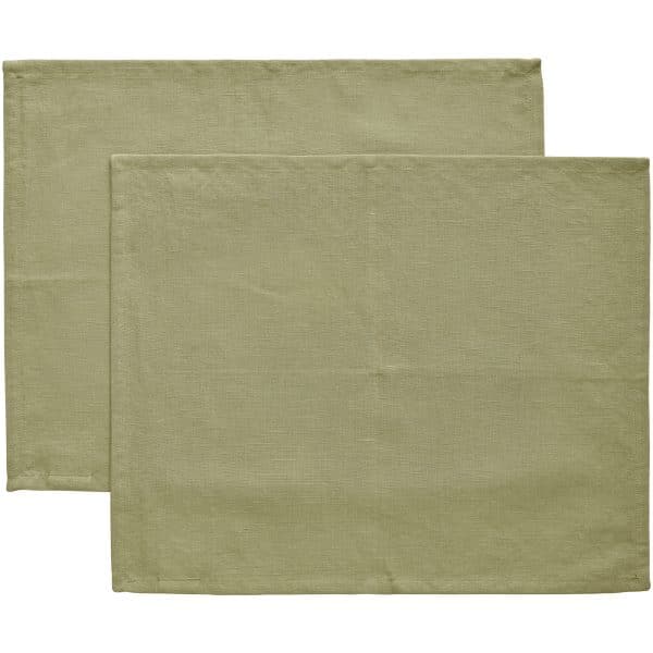 Decotique Sienna dækkeserviet 45 Ã 35 cm 2-pak, grøn